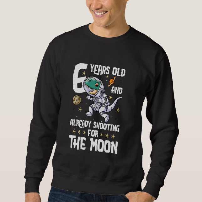 Sweatshirt 6 Anniversaire Astronaut Boys Space Anniversaire 6 (Devant)