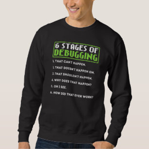 Sweatshirt 6 Étapes Du Débogage Du Programme Ordinateur De Co