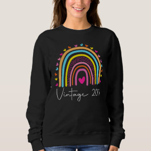 Sweatshirt 6e anniversaire Vintage 2016 Anniversaire arc-en-c