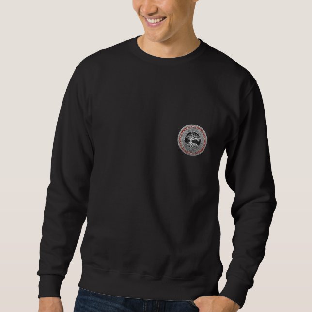 Sweatshirt [700] Treasure Trove : Celtic Tree of Life [Argent (Devant)