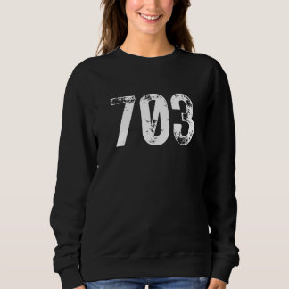 Sweatshirt 703 Area Code Arlington VA Mobile Telephone Area C