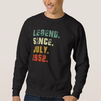 Sweatshirt 70 ans 70e anniversaire Légende depuis juillet 195