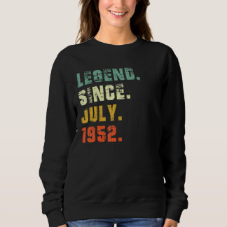Sweatshirt 70 ans 70e anniversaire Légende depuis juillet 195