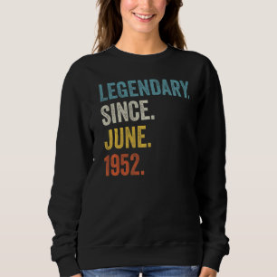 Sweatshirt 70 ans de légende depuis juin 1952 70e anniversair