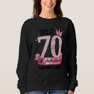 Sweatshirt 70 & Fabulous I Pink White Party Group Candid Phot