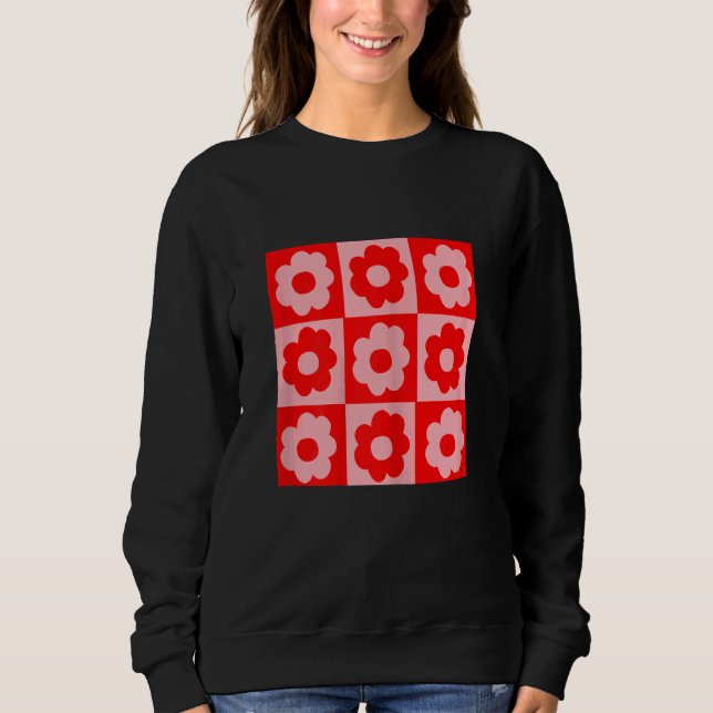 Sweatshirt 70cravates Vibes Avec Puissance Fleur (Devant)