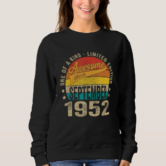 Sweatshirt 70e anniversaire stupéfiant depuis septembre 1952