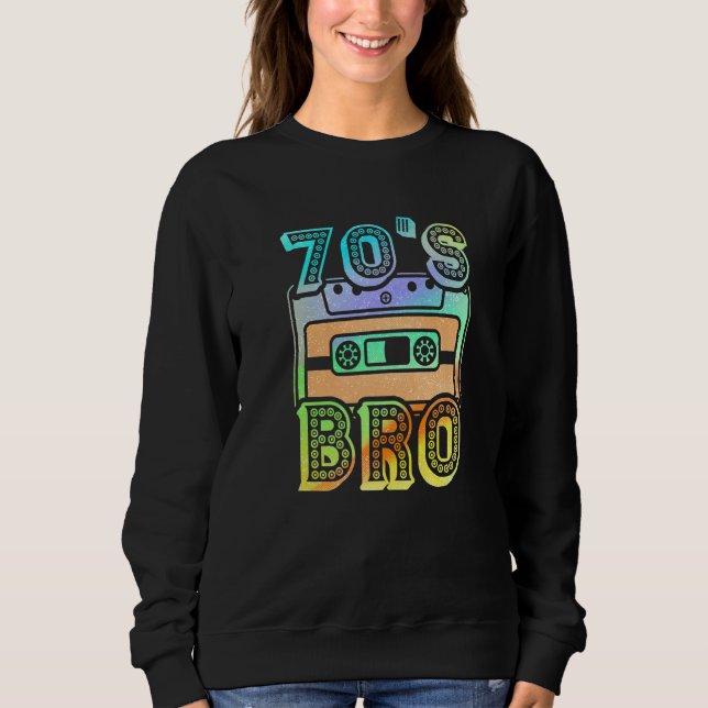 Sweatshirt 70's Costume Population Retro  Vintage Seventies F (Devant)