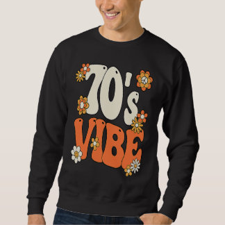 Sweatshirt 70's Vibe Costume 70s Party Outfit Groovy Hippie P