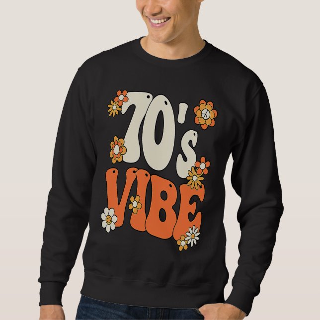 Sweatshirt 70's Vibe Costume 70s Party Outfit Groovy Hippie P (Devant)