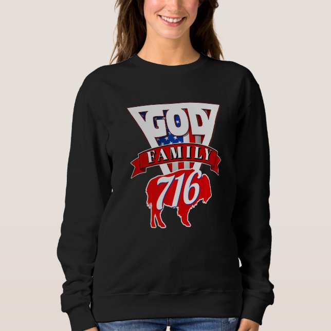 Sweatshirt 716 Area Code Buffalo New York BFLO WNY for the Ma (Devant)