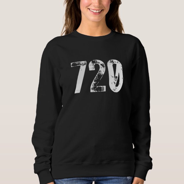 Sweatshirt 720 Area Code Denver CO Mobile Telephone Area Code (Devant)