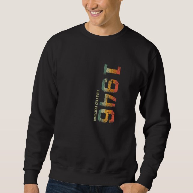 Sweatshirt 76e anniversaire 76 ans 1946 (Devant)