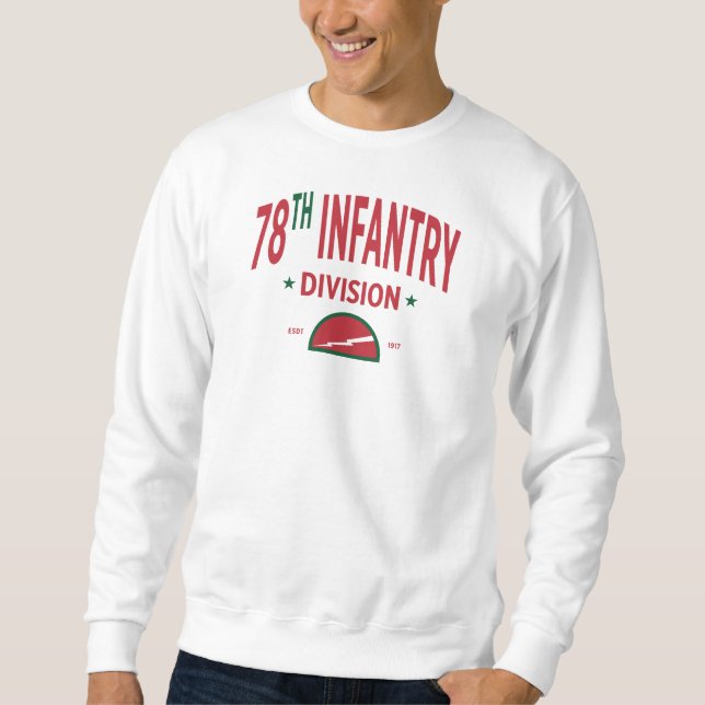Sweatshirt 78e division d'infanterie "Division de la foudre" (Devant)