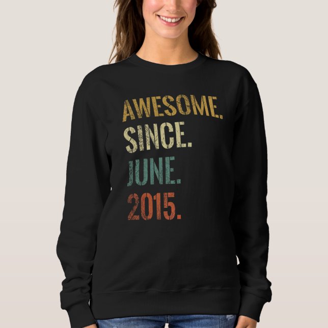 Sweatshirt 7e anniversaire 7 ans stupéfiant depuis juin 2015 (Devant)