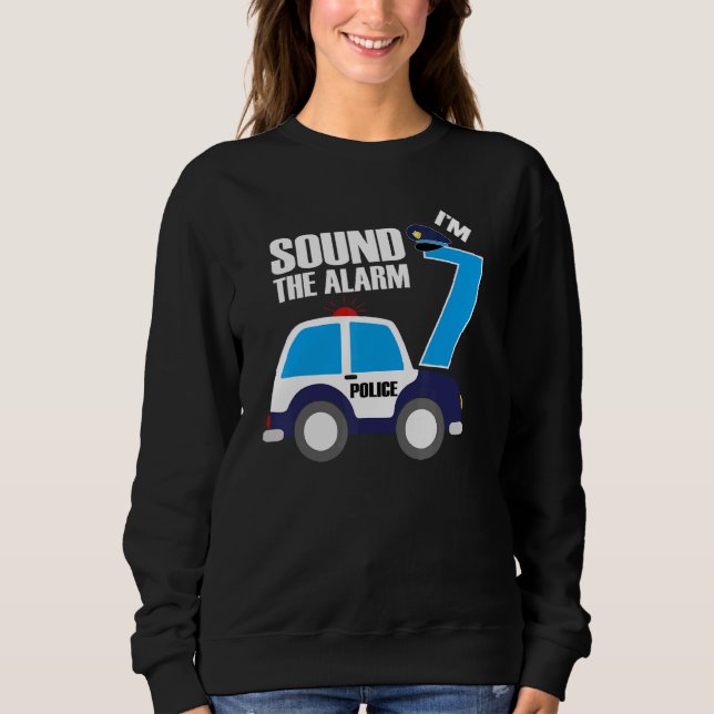 Sweatshirt 7e anniversaire 7 sept ans de police voiture de po (Devant)