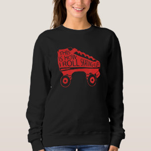 Sweatshirt 80s Patinage Cool rétro C'est comme ça que je roul