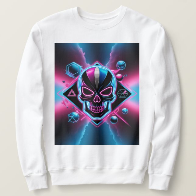 Sweatshirt 80s rétro-futurisme (Design devant)