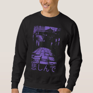 Sweatshirt 80s Retro Lofi Tokyo Rue-vêtements japonais Vaporw
