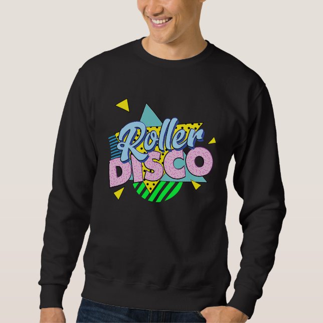 Sweatshirt 80s Roller Skate Party  ROLLER DISCO (Devant)