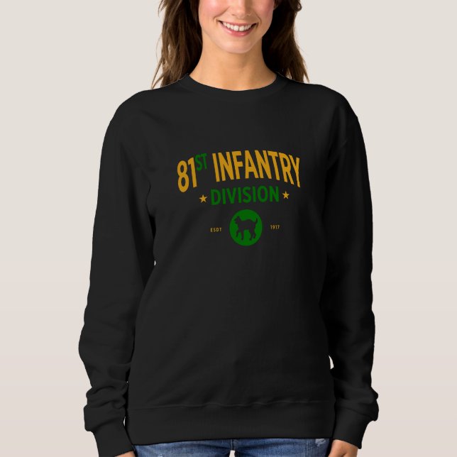 Sweatshirt 81e division d'infanterie - Femmes militaires amér (Devant)