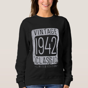 Sweatshirt 82 ans Vintage 1942 82e anniversaire Décoration