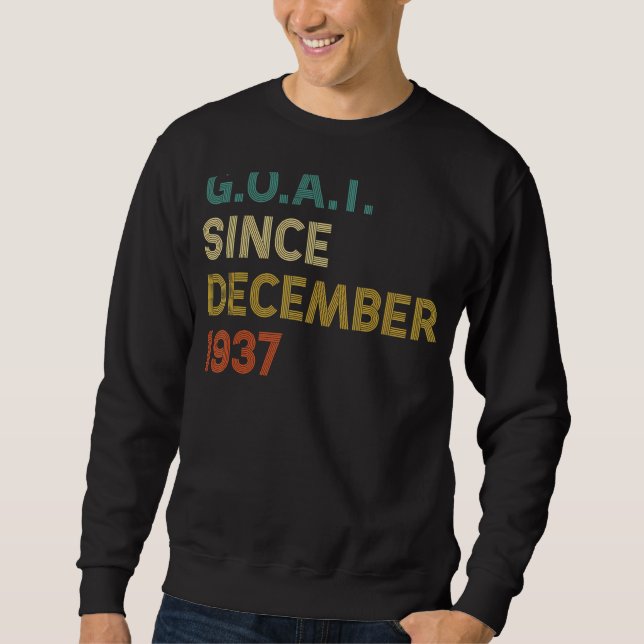Sweatshirt 85e anniversaire 85 ans chèvre depuis décembre 193 (Devant)