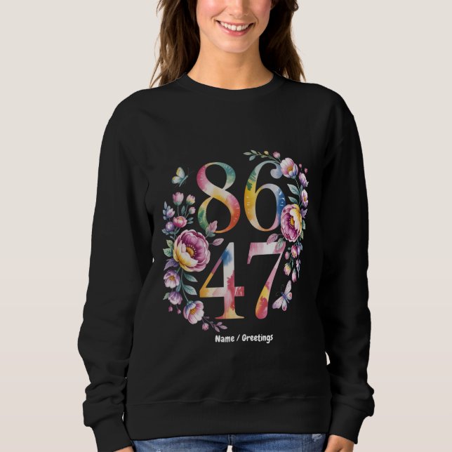 Sweatshirt 8647 Style Boho Floral Subtil Une Manifestation Pa (Devant)