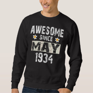 Sweatshirt 88 Ans Awesome Depuis Mai 1934 88e Anniversaire