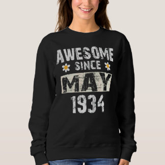 Sweatshirt 88 Ans Awesome Depuis Mai 1934 88e Anniversaire