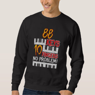 Sweatshirt 88 Keys 10 Doigts Piano