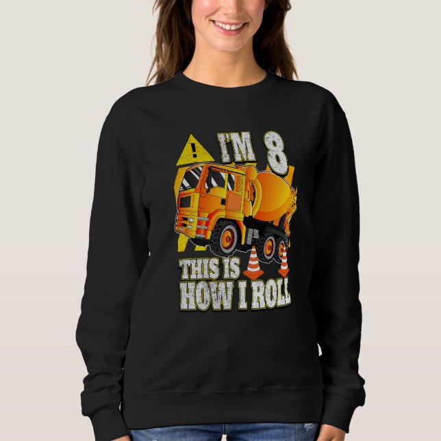 Sweatshirt 8 Anniversaire Concilier Mixer Camion (Devant)