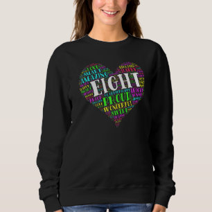 Sweatshirt 8 ans 8e anniversaire Typographie cardiaque