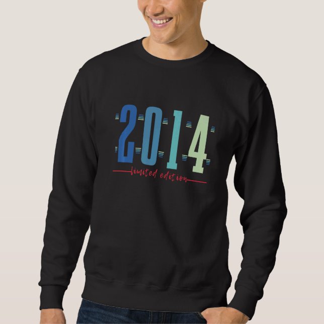 Sweatshirt 8e anniversaire garçon fille 8 ans 2014 3 (Devant)