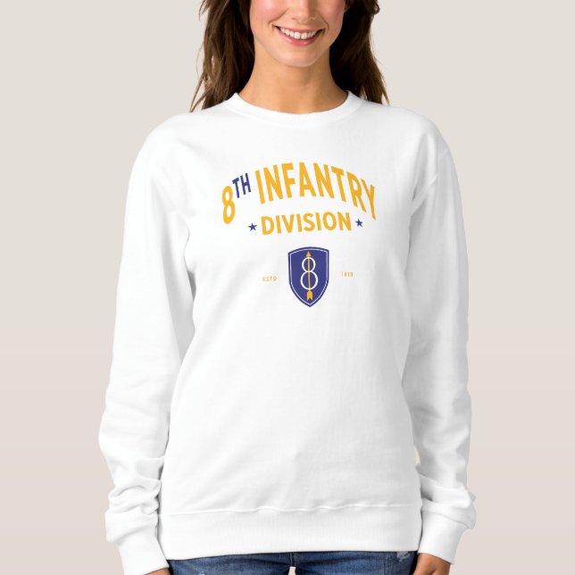 Sweatshirt 8e Division d'infanterie - Militaire américain (Devant)