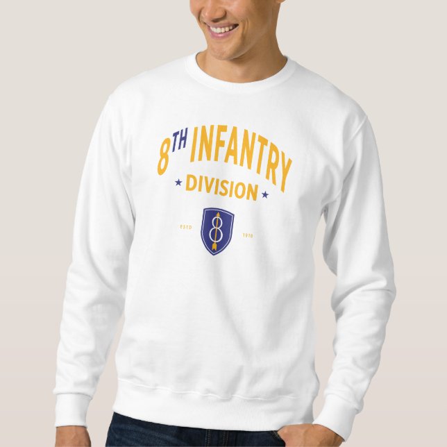 Sweatshirt 8e Division d'infanterie - Militaire américain (Devant)