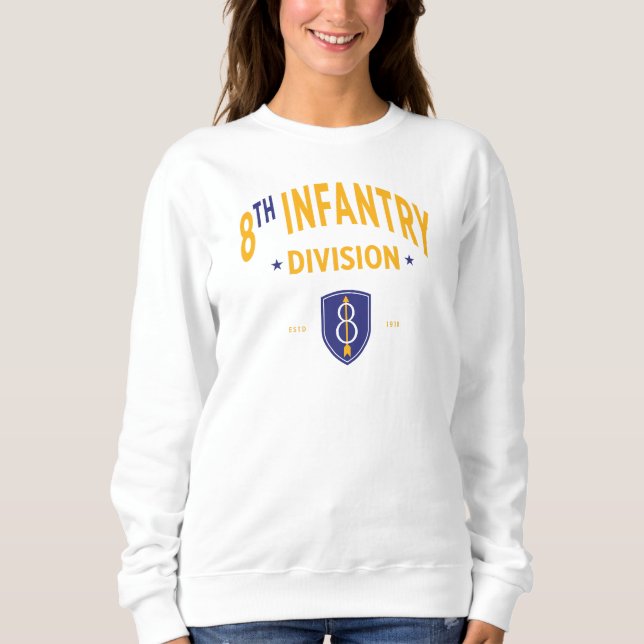 Sweatshirt 8e Division d'infanterie - Militaire américain (Devant)