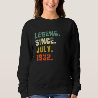 Sweatshirt 90 ans 90e anniversaire Légende depuis juillet 193