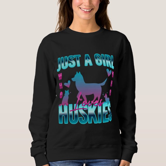 Sweatshirt 90 Retro Sunset Neon Juste Une Fille Qui Aime Les  (Devant)
