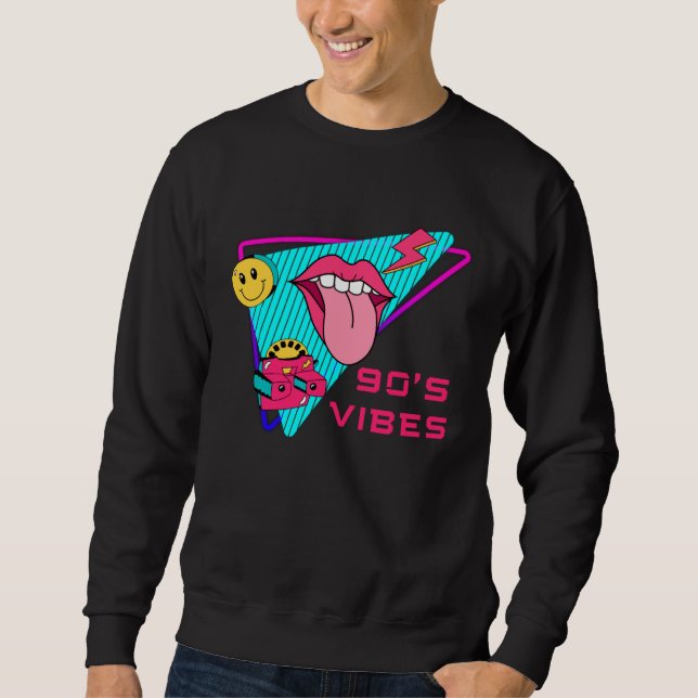 Sweatshirt 90 s Vibes 1990s Fashion 90s Theme Outfit Nineties (Devant)