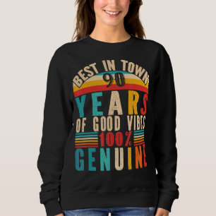 Sweatshirt 90e anniversaire vintage Vêtements femmes Mens 90e