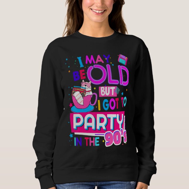 Sweatshirt 90s Coffee Idea For Women Rave Outfit & 1990s Fanc (Devant)