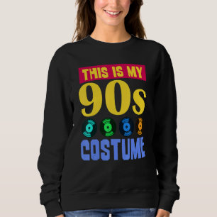 Sweatshirt 90s Musique 1990s Fête C'Est Mon Costume 90s Neuf