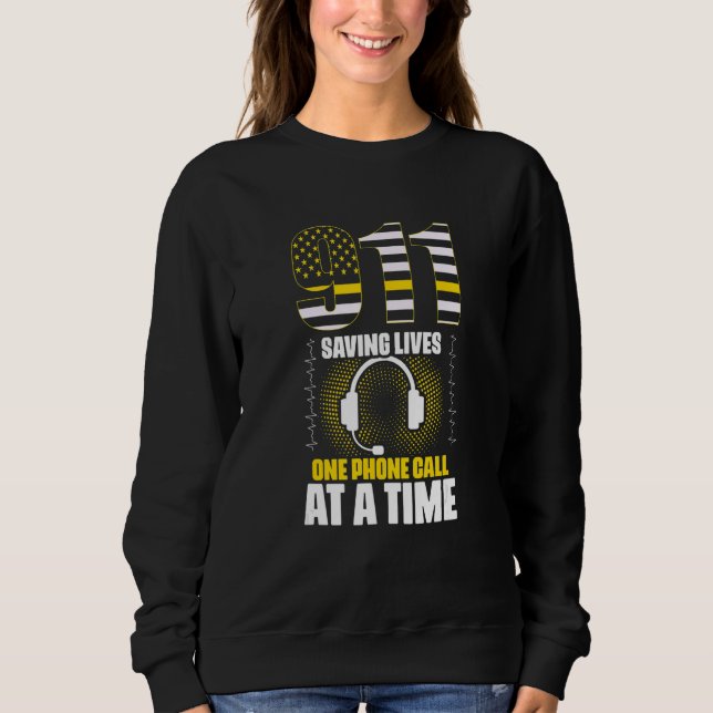 Sweatshirt 911 Opérateur d'expédition des intervenants sauvan (Devant)