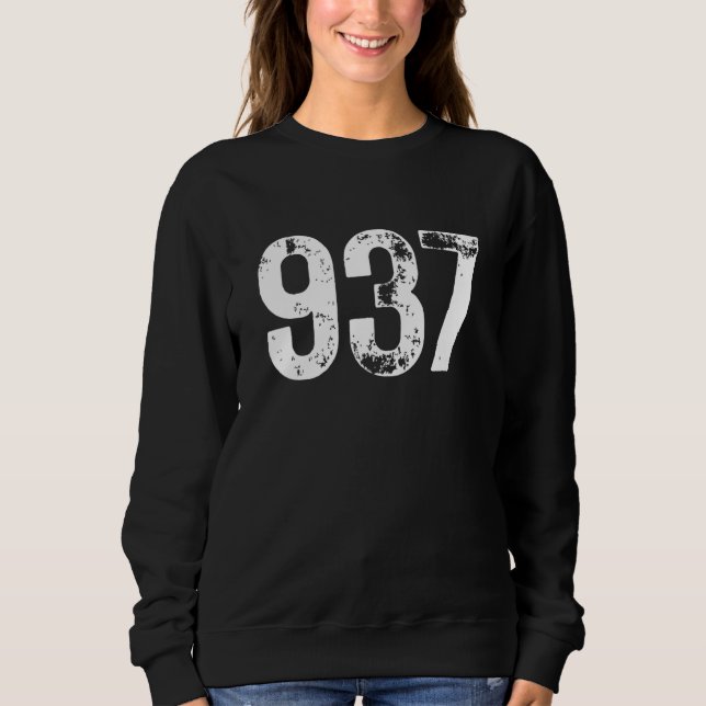 Sweatshirt 937 Area Code Dayton OH Mobile Telephone Area Code (Devant)