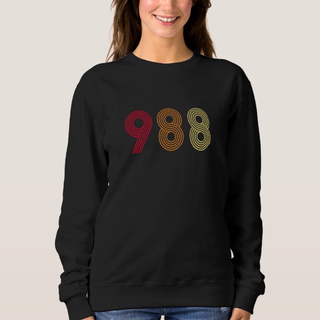 Sweatshirt 988 suicide prevention hotline health mental aware (Devant)