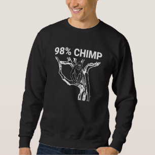 Sweatshirt 98 Chimp Inspiré 98 Chimpanzé Lié Singe Gen