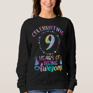 Sweatshirt 9 ans d'être génial 9 ans d'âge 9e anniversaire