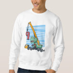Sweatshirt 9 years 9th Birthday Mobile Crane Dinosaur<br><div class="desc">Happy 9th Birthday. Funny and lovely Kids Birthday design with cute dinosaur sitting on a mobile crane lifting a Number 9. A perfect match for Kids and Teens.</div>