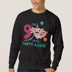 Sweatshirt 9e Anniversaire Axolotl Neuf Anniversaire Cute Axo